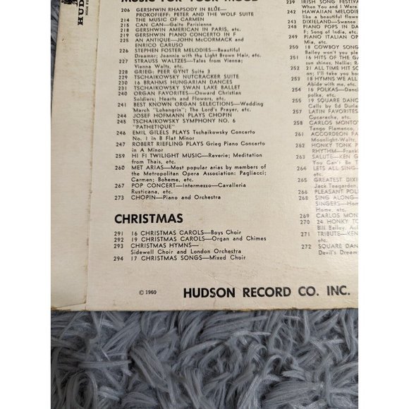 Ragtime Cowboy Moe Honky Tonk Piano & Banjo with Rhythm 262 Vinyl LP 1960 Hudson - Picture 9 of 10